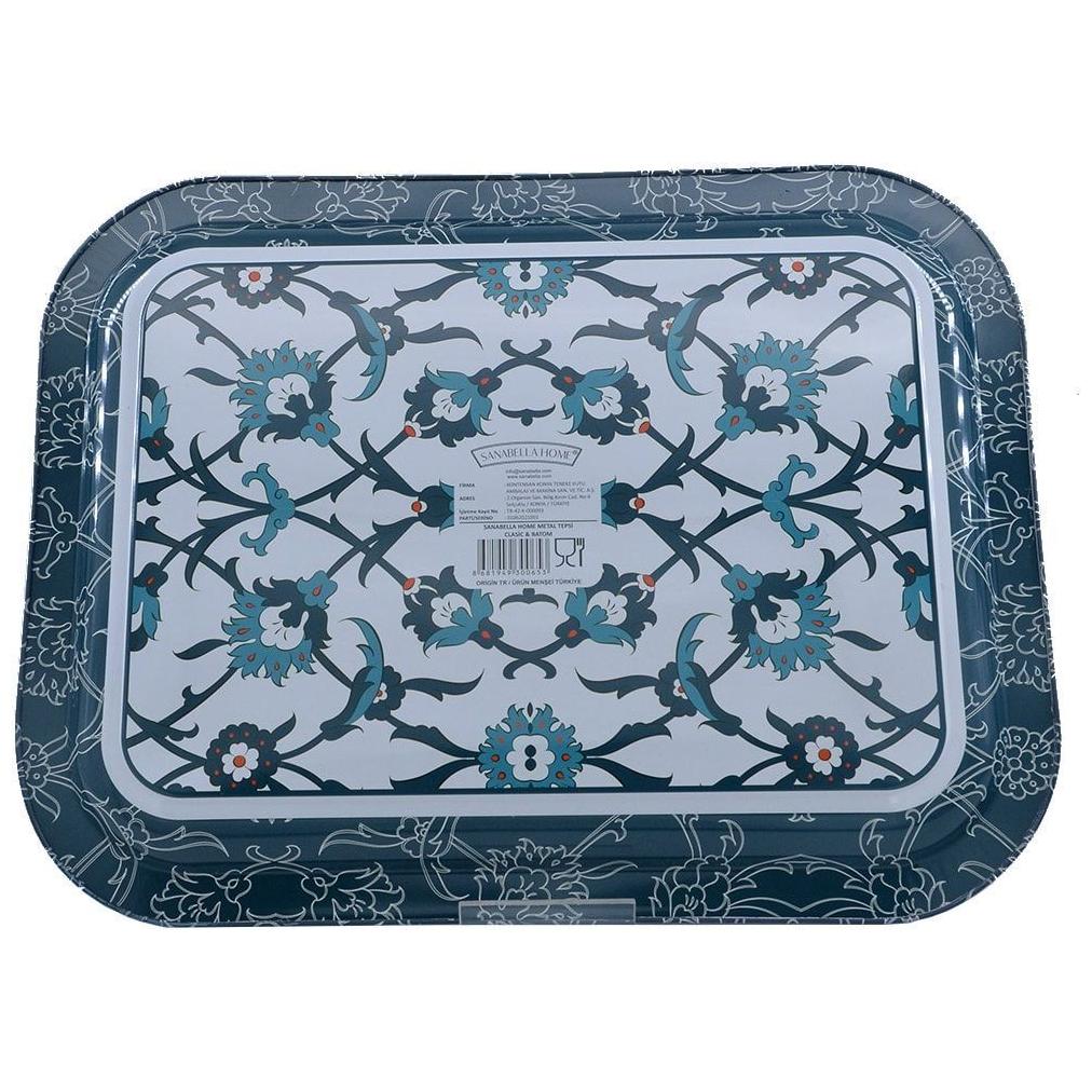 233x307 mm Metal Dikdörtgen Tepsi (Türk Tarzı) — Tepsiler — görsel 4 / 5 — Tinbox
