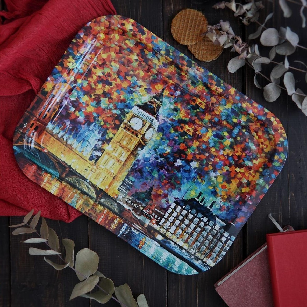 233x307 mm Metal Rectangular Tray Afremov Big Ban — Trays — view 5 of 5 — Tinbox