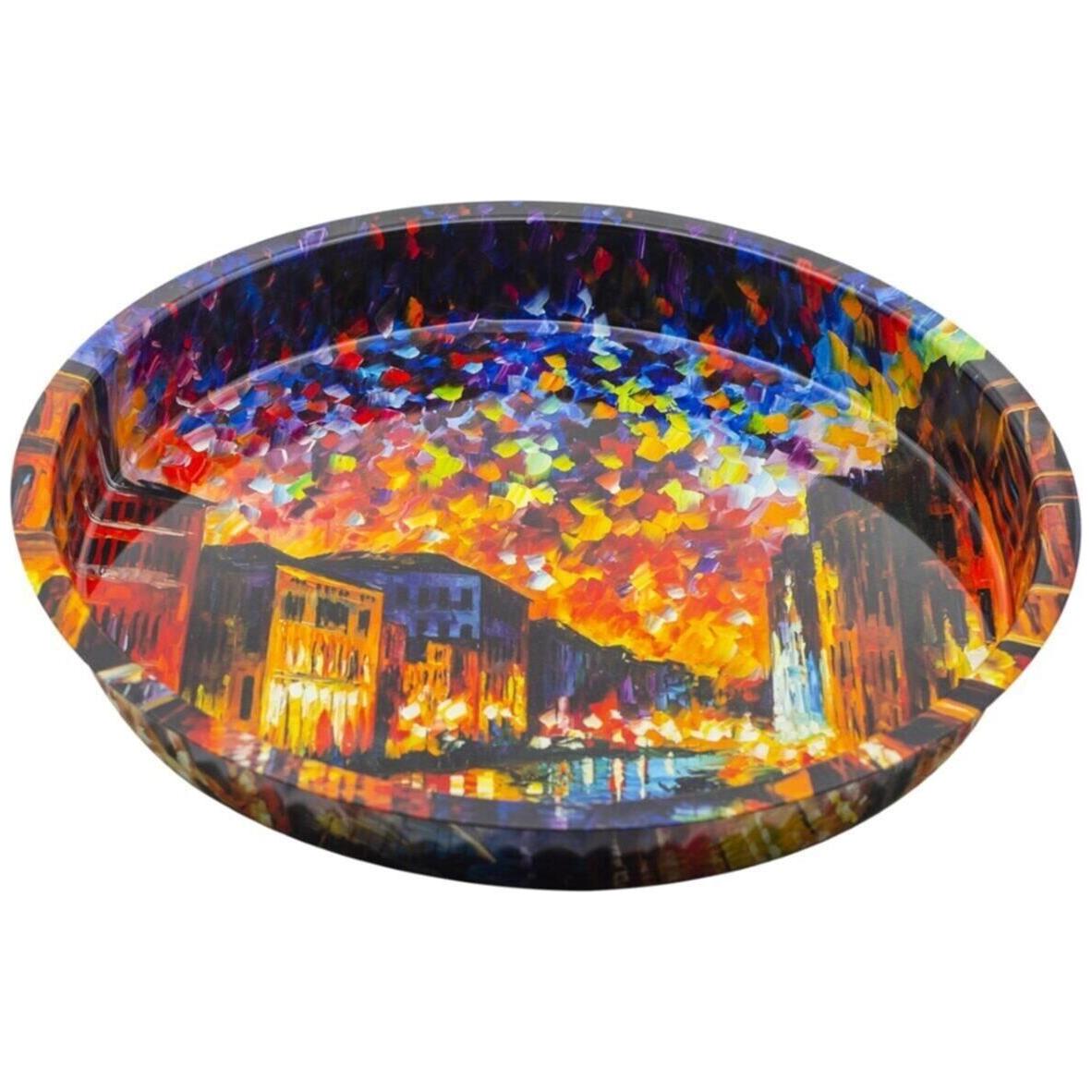 Ø370 mm Yuvarlak Metal Tepsi Afremov Nehri — Tepsiler — Tinbox