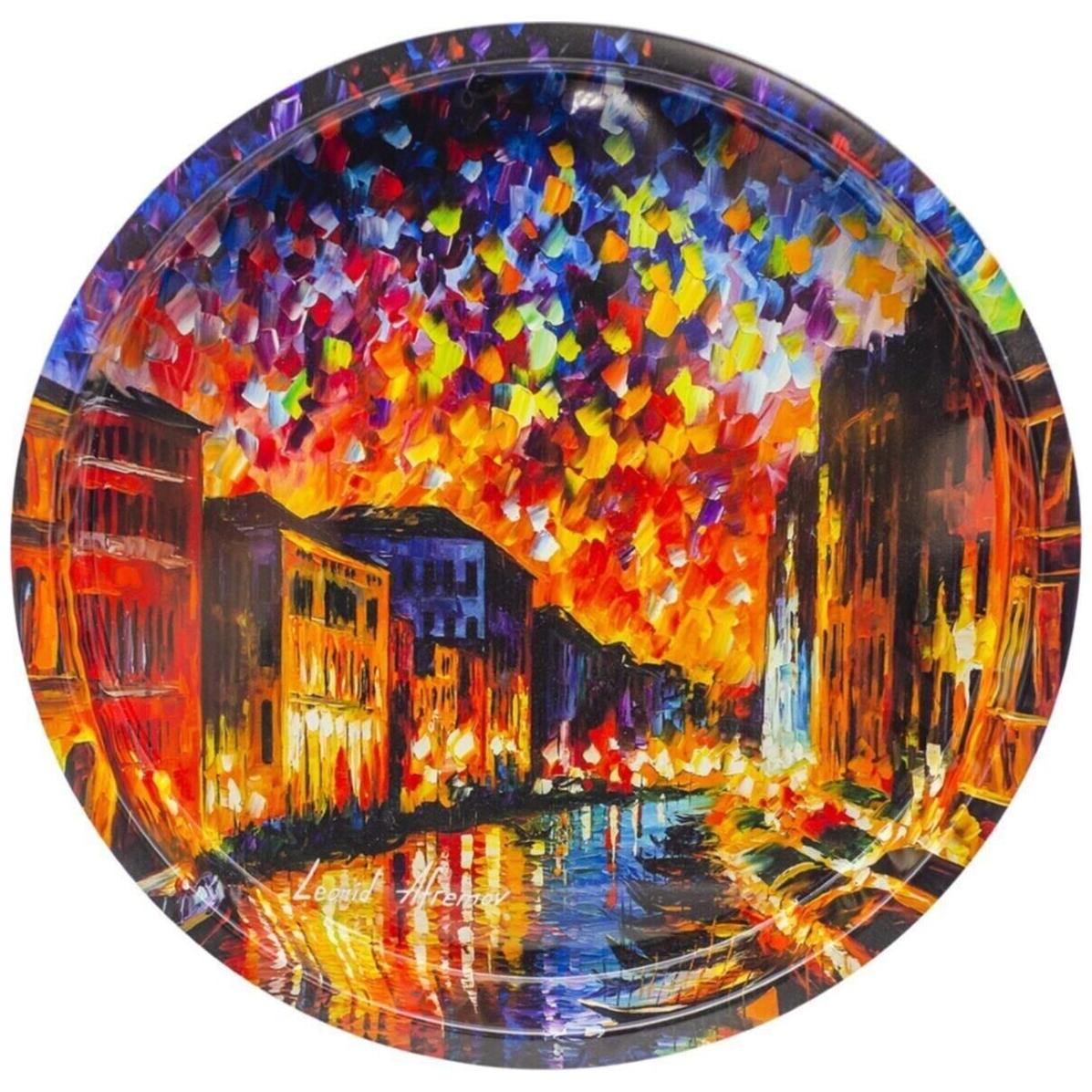 Ø370 mm Round Metal Tray Afremov River — Trays — view 2 of 3 — Tinbox