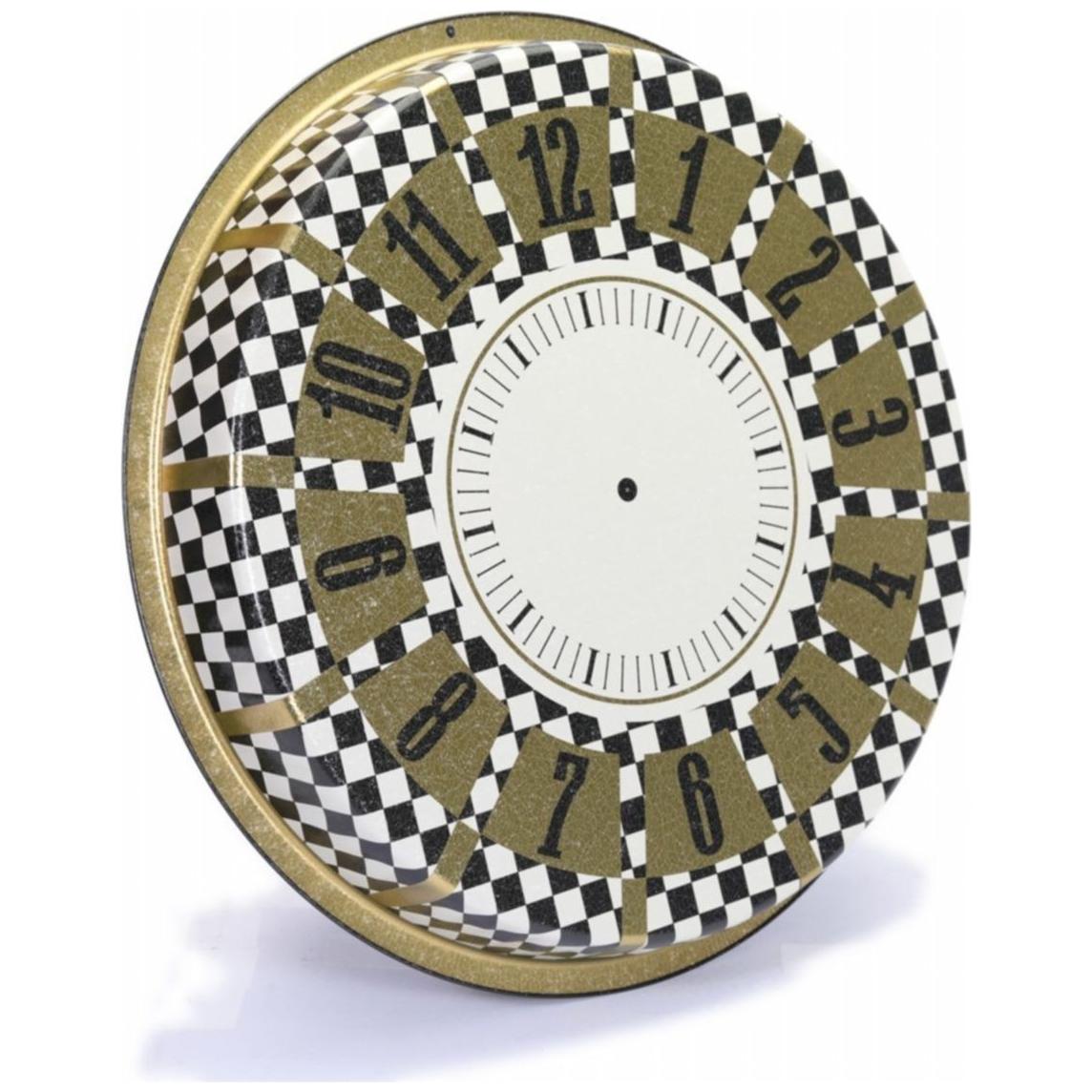 Ø370 mm Yuvarlak Metal Tepsi Kareli Desen — Tepsiler — görsel 2 / 4 — Tinbox