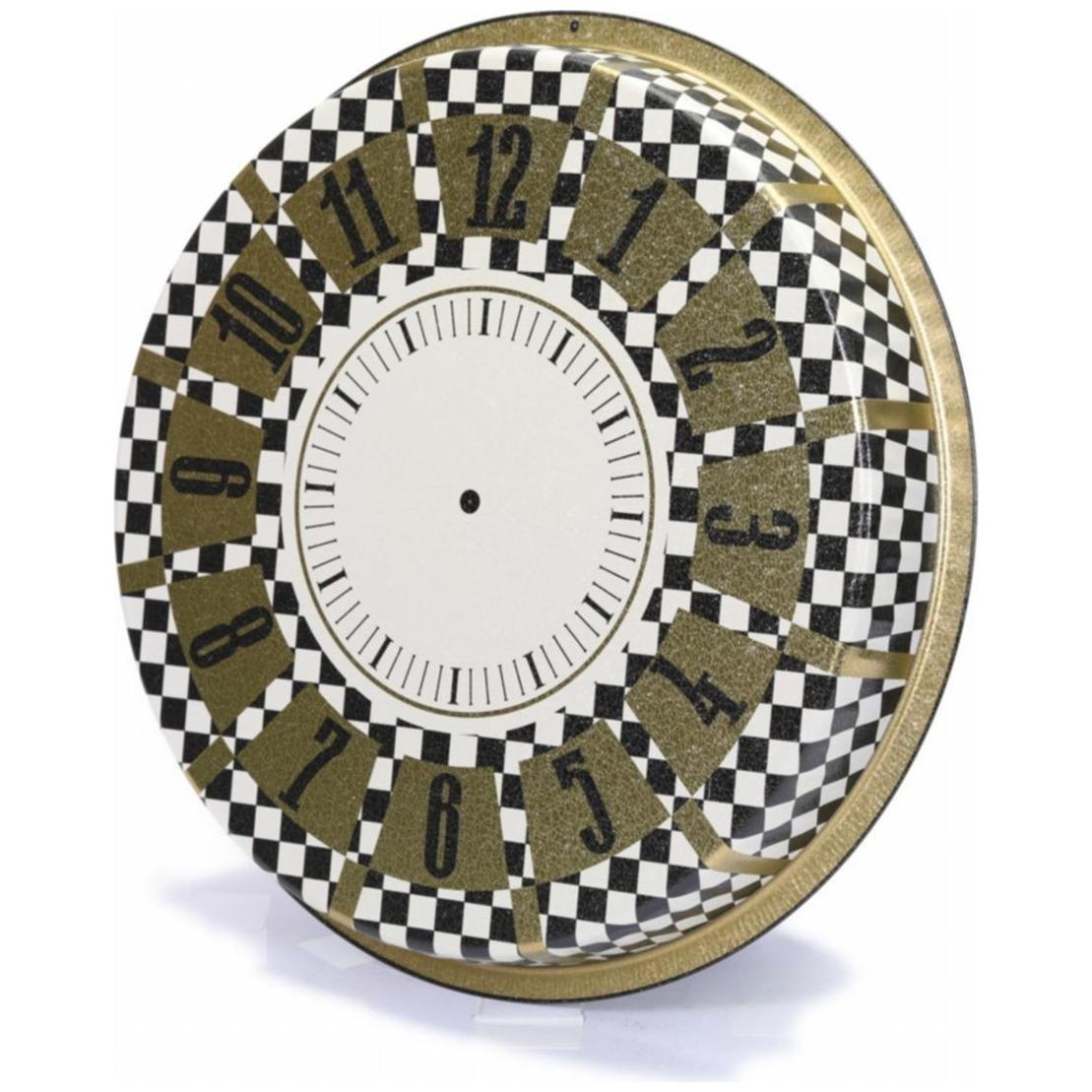 Ø370 mm Yuvarlak Metal Tepsi Kareli Desen — Tepsiler — görsel 3 / 4 — Tinbox