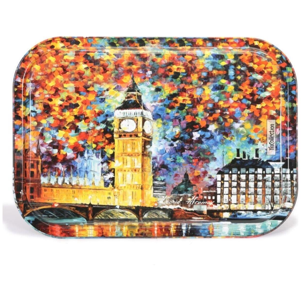 285x400 mm Dikdörtgen Metal Tepsi Afremov Big Ban — Tepsiler — görsel 2 / 5 — Tinbox
