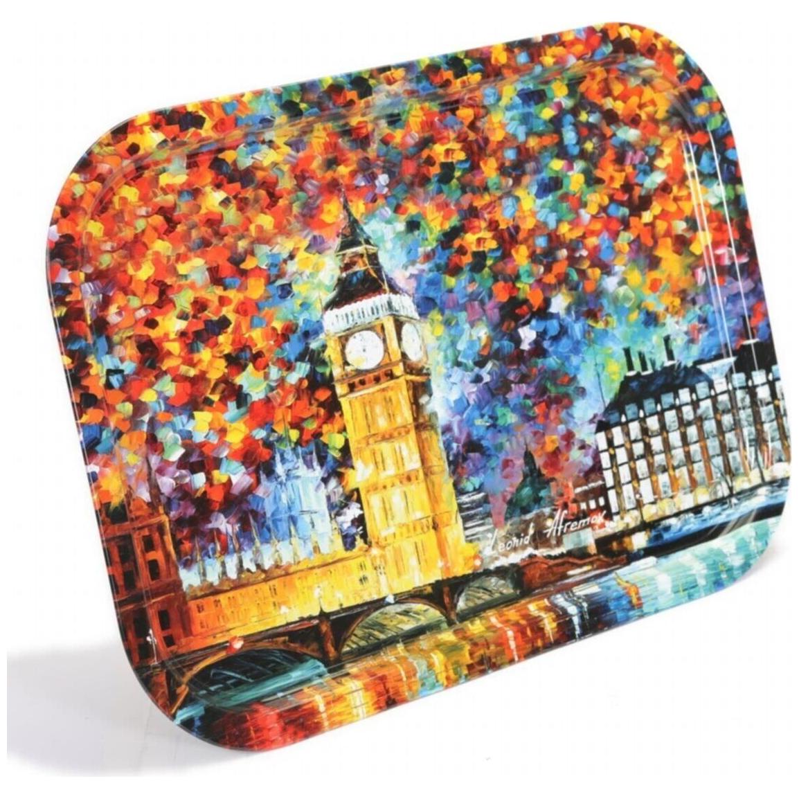 285x400 mm Dikdörtgen Metal Tepsi Afremov Big Ban — Tepsiler — görsel 3 / 5 — Tinbox