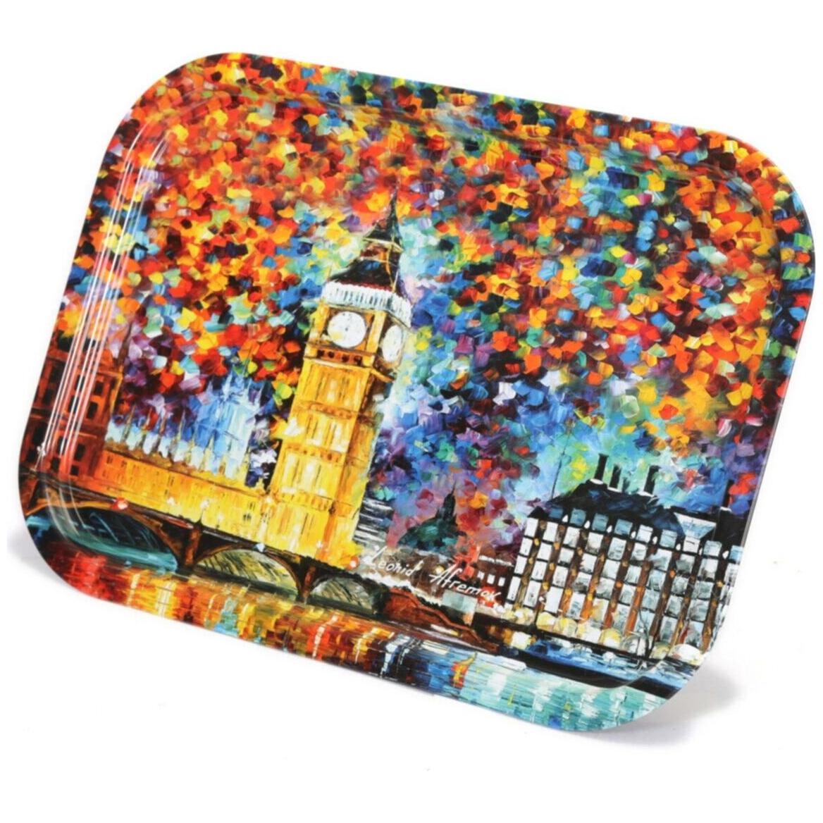 285x400 mm Dikdörtgen Metal Tepsi Afremov Big Ban — Tepsiler — görsel 4 / 5 — Tinbox