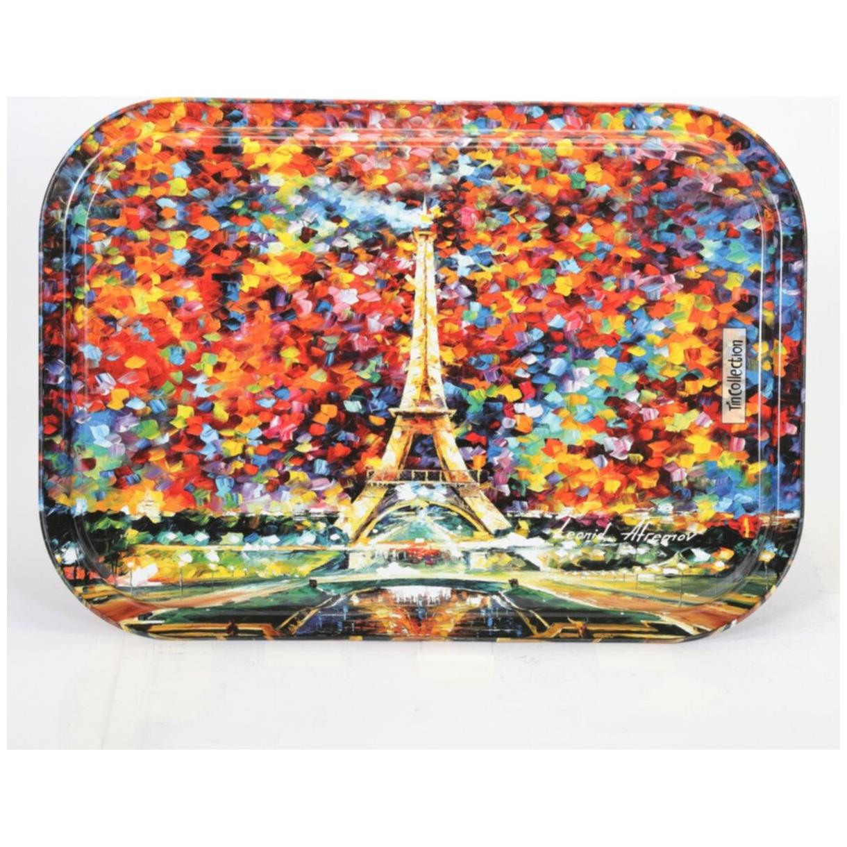 285x400 mm Dikdörtgen Metal Tepsi Afremov Paris — Tepsiler — görsel 2 / 4 — Tinbox