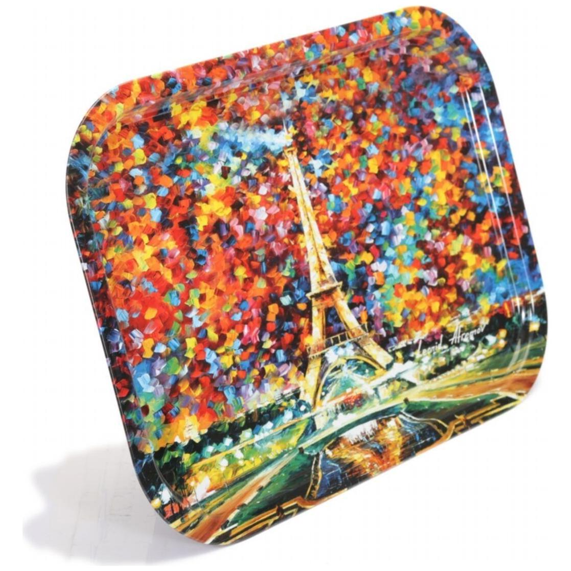 285x400 mm Dikdörtgen Metal Tepsi Afremov Paris — Tepsiler — görsel 3 / 4 — Tinbox