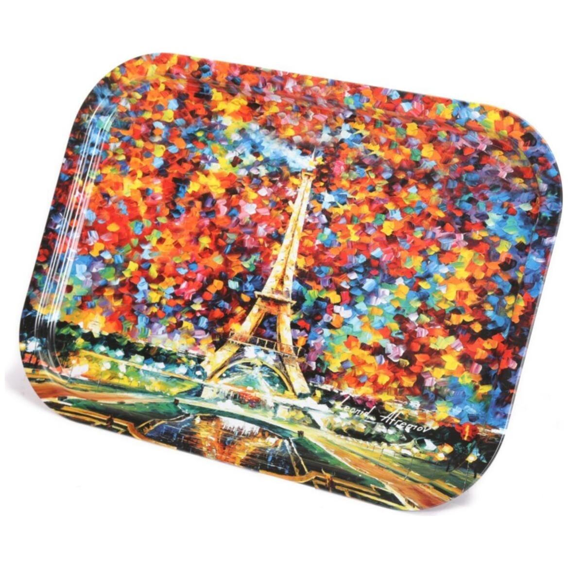 285x400 mm Dikdörtgen Metal Tepsi Afremov Paris — Tepsiler — görsel 4 / 4 — Tinbox