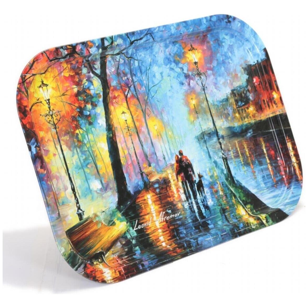 285x400 mm Dikdörtgen Metal Tepsi Afremov Venice — Tepsiler — görsel 3 / 5 — Tinbox