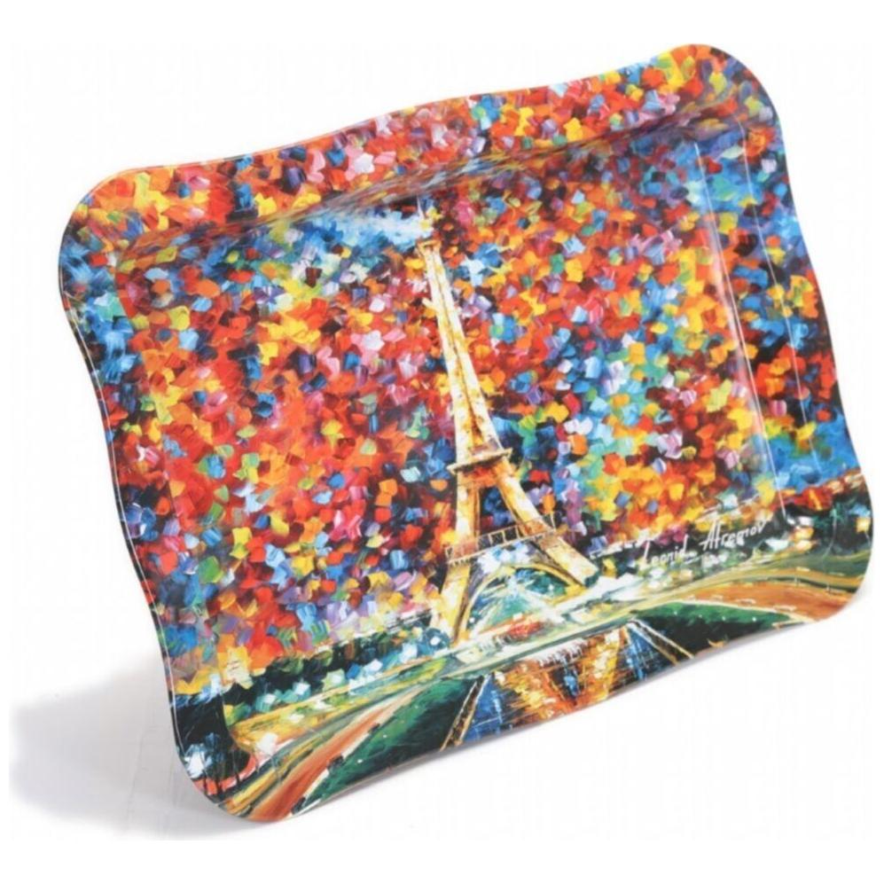 238x358 mm Dikdörtgen Metal Tepsi, Dalgalı Kenarlı, Rain Paris — Tepsiler — görsel 3 / 6 — Tinbox