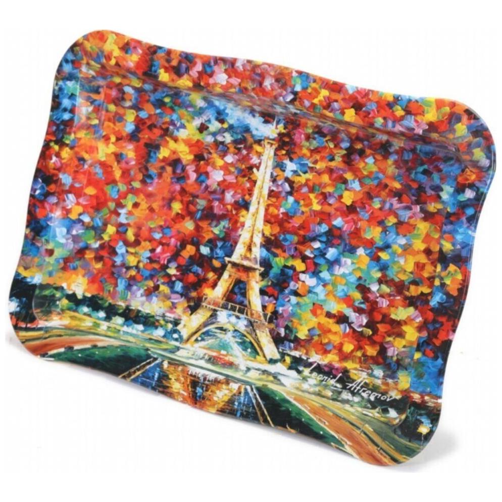 238x358 mm Dikdörtgen Metal Tepsi, Dalgalı Kenarlı, Rain Paris — Tepsiler — görsel 4 / 6 — Tinbox