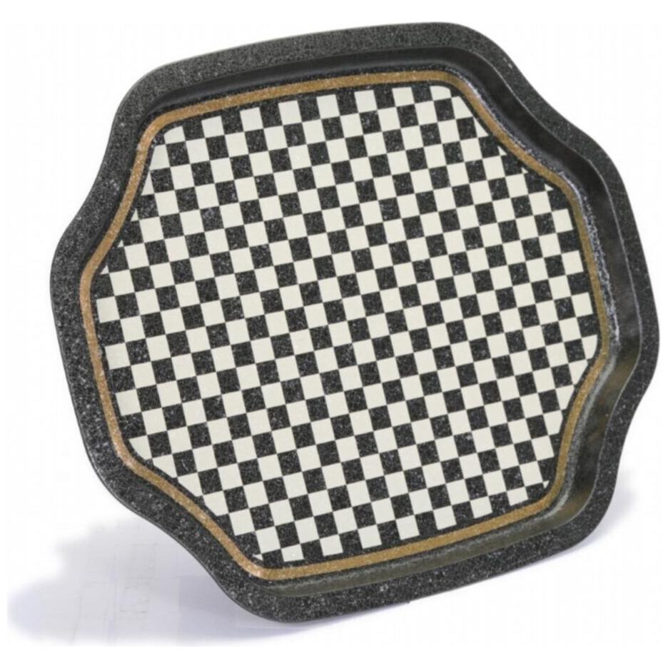 Curved wavy edge Tray 285x400 mm Checkerboard — Trays — view 3 of 4 — Tinbox
