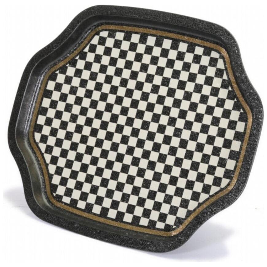 Curved wavy edge Tray 285x400 mm Checkerboard — Trays — view 4 of 4 — Tinbox