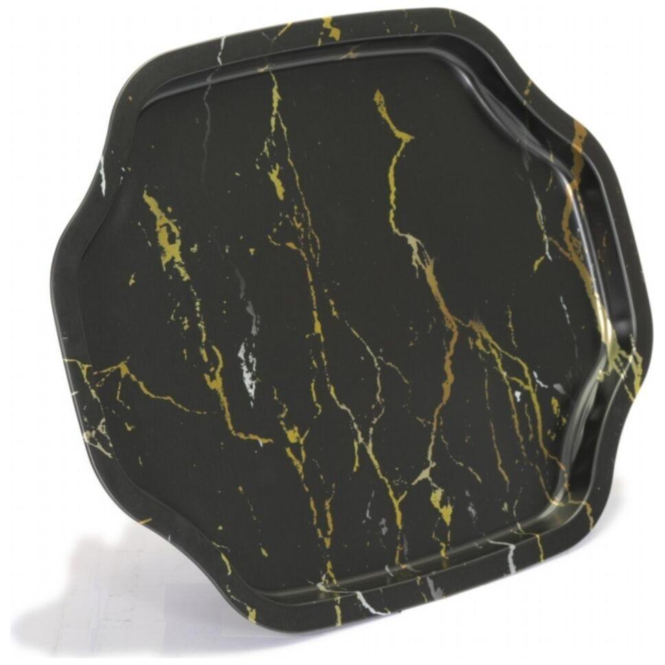 Kavisli dalgalı kenarlı tepsi 285x400 mm Mermer Siyah — Tepsiler — görsel 3 / 4 — Tinbox
