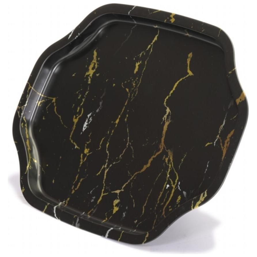 Kavisli dalgalı kenarlı tepsi 285x400 mm Mermer Siyah — Tepsiler — görsel 4 / 4 — Tinbox