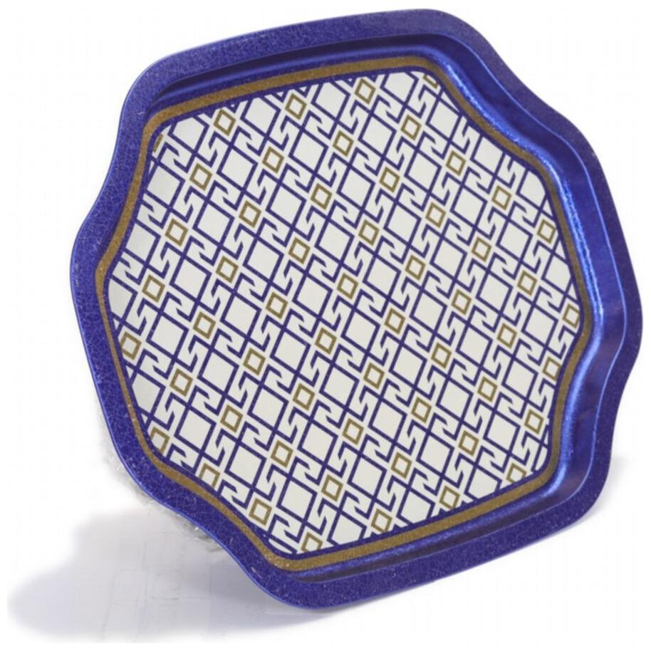 Kavisli dalgalı kenarlı tepsi 285x400 mm Dikişsiz Desen Tasarımı Geometrik Çizgiler Kırmızı Arka Plan — Tepsiler — görsel …