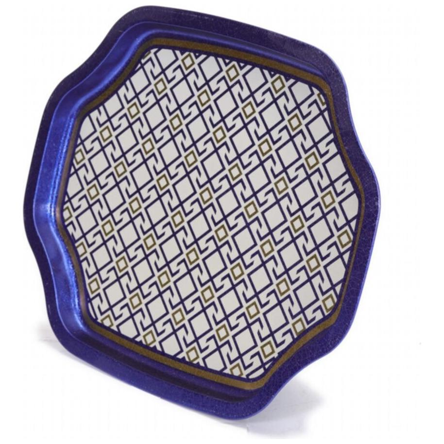 Kavisli dalgalı kenarlı tepsi 285x400 mm Dikişsiz Desen Tasarımı Geometrik Çizgiler Kırmızı Arka Plan — Tepsiler — görsel …