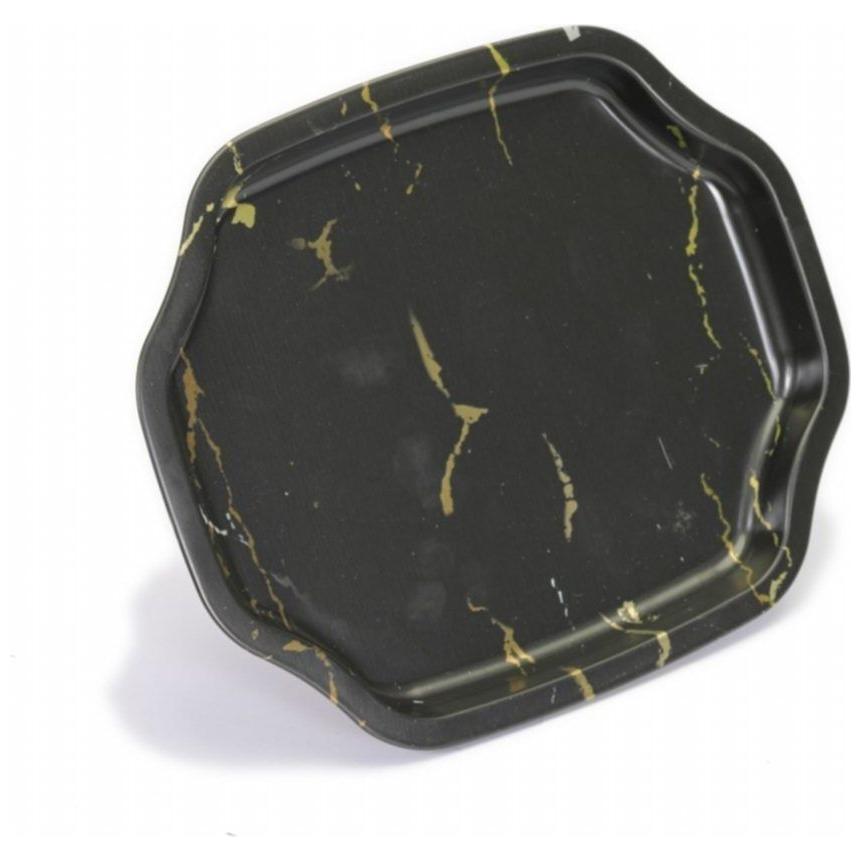 160x350 mm Rectangular Metal Tray Marble Black — Trays — view 2 of 4 — Tinbox