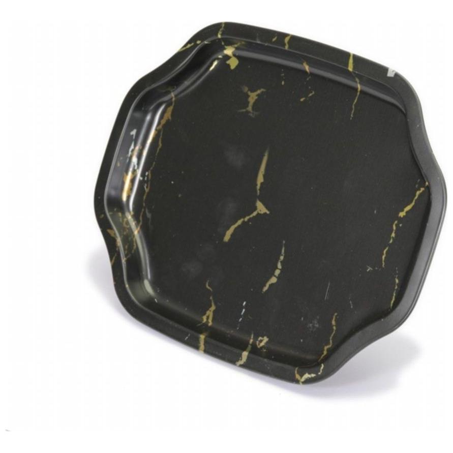160x350 mm Rectangular Metal Tray Marble Black — Trays — view 3 of 4 — Tinbox