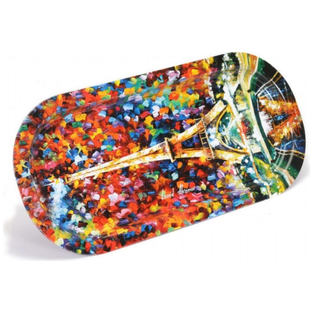 160x350 mm Dikdörtgen Metal Tepsi Afremov Paris — Tepsiler — görsel 3 / 5 — Tinbox