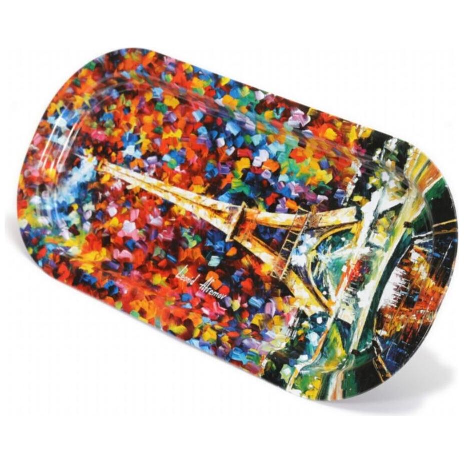 160x350 mm Dikdörtgen Metal Tepsi Afremov Paris — Tepsiler — görsel 4 / 5 — Tinbox