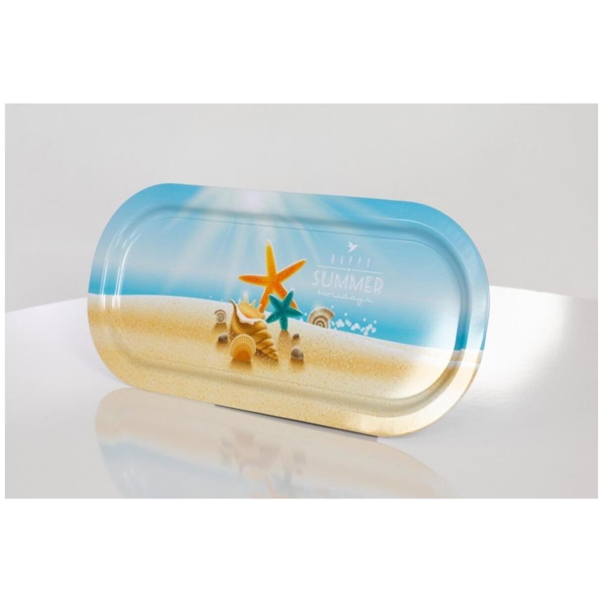 160x350 mm Rectangular Metal Tray Happy summer — Trays — view 2 of 4 — Tinbox