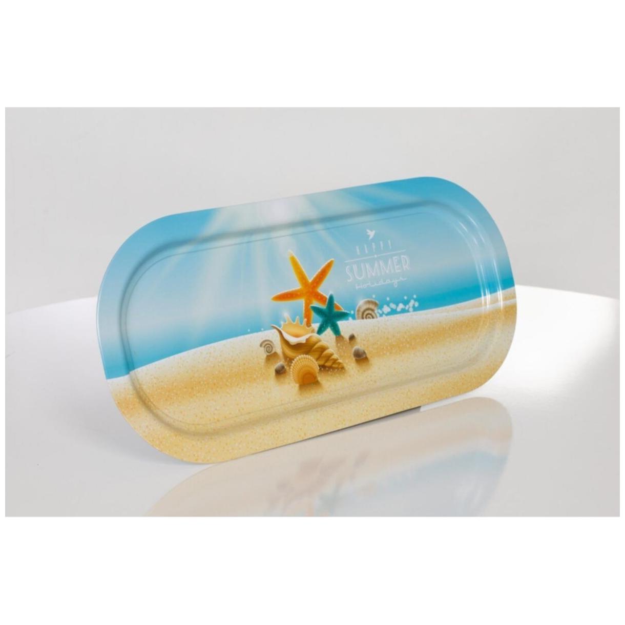 160x350 mm Rectangular Metal Tray Happy summer — Trays — view 3 of 4 — Tinbox