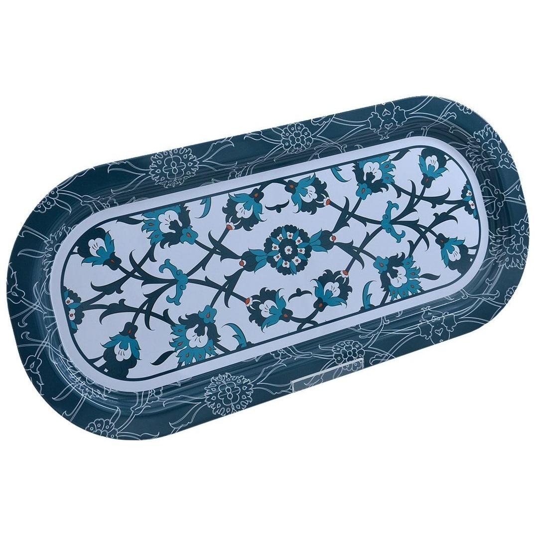 160x350 mm Dikdörtgen Metal Tepsi (Türk Tarzı) — Tepsiler — görsel 3 / 5 — Tinbox
