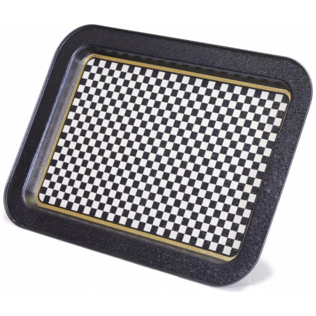 310x430 mm Metal Dikdörtgen Tepsi Kareli Desen — Tepsiler — görsel 2 / 5 — Tinbox