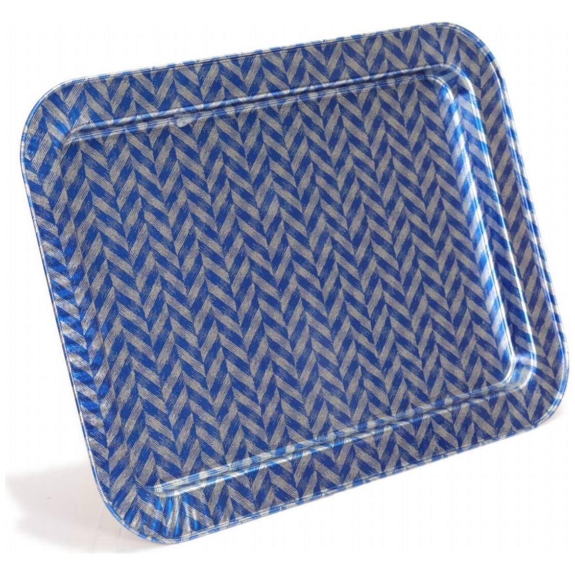 310x430 mm Metal Rectangular Tray Nonskid Blue Dark — Trays — view 3 of 4 — Tinbox