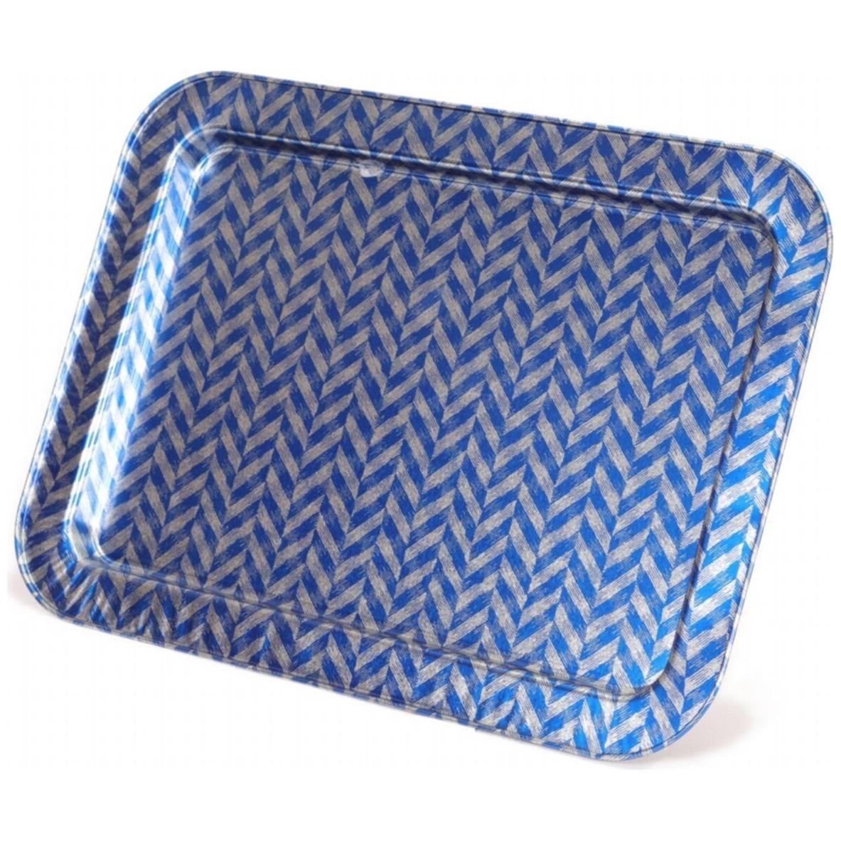 310x430 mm Metal Rectangular Tray Nonskid Blue Dark — Trays — view 4 of 4 — Tinbox