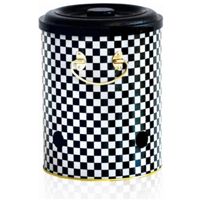 Ø175x225mm Metal Patates ve Soğan Saklama Kabı 5L Kareli Desen — Patates Soğan ve Sarımsak Saklama Kabı — görsel 2 / 3 — T…