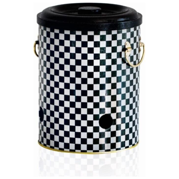 Ø175x225mm Metal Patates ve Soğan Saklama Kabı 5L Kareli Desen — Patates Soğan ve Sarımsak Saklama Kabı — görsel 3 / 3 — T…