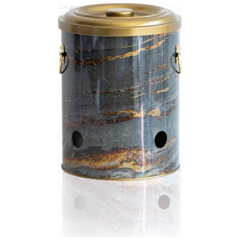 Ø175x225mm Metal Patates ve Soğan Saklama Kabı 5L Rock and Gold — Patates Soğan ve Sarımsak Saklama Kabı — görsel 2 / 3 — …