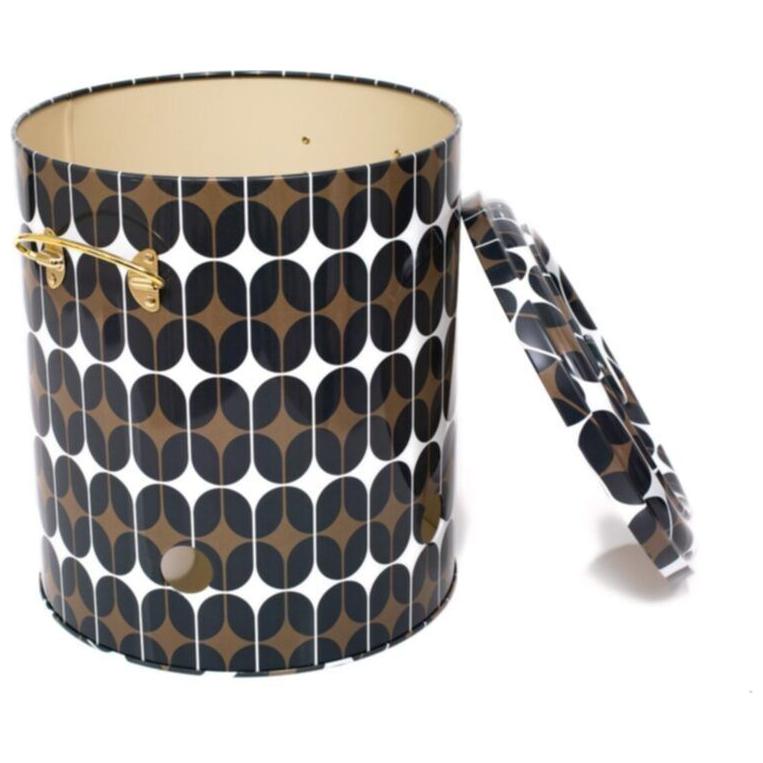 Ø225x240mm Yuvarlak Metal Teneke Kutu 9L Sis — Patates Soğan ve Sarımsak Saklama Kabı — görsel 3 / 4 — Tinbox