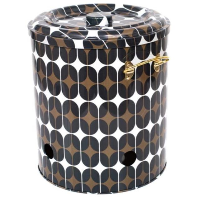 Ø225x240mm Yuvarlak Metal Teneke Kutu 9L Sis — Patates Soğan ve Sarımsak Saklama Kabı — görsel 4 / 4 — Tinbox