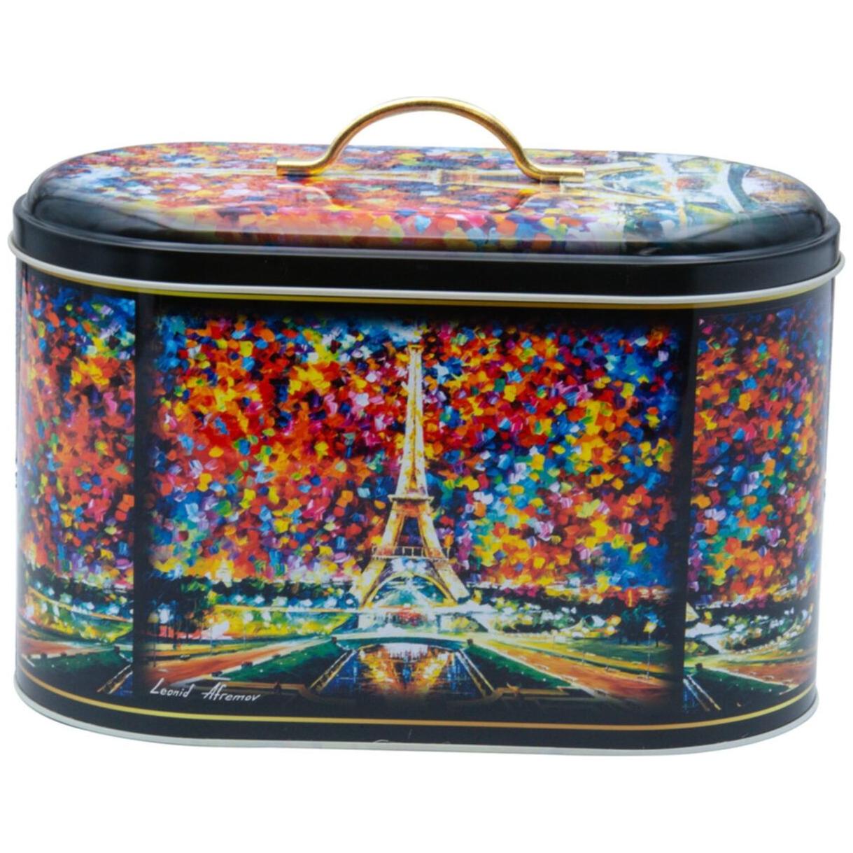 7 Parça Yuvarlak Teneke Kutu Mutfak Seti Kubbeli Kapaklı Afremov Paris Afremov Tasarımı — Kutu Setleri — görsel 2 / 5 — Ti…