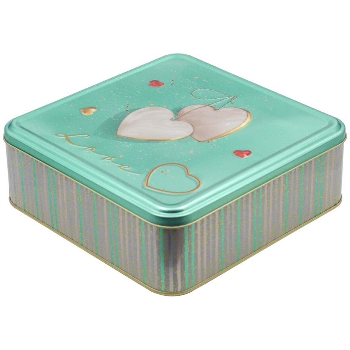 215x215x70 mm Kare Saklama Kutusu 3L Aşk Yeşili — Kare Kutular — görsel 2 / 3 — Tinbox