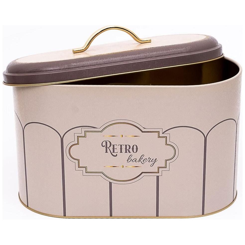178 x 338 x 200 mm Metal Ekmek Kutusu Metal Saplı 9.8L Retro Fırın — Ekmeklik — görsel 3 / 4 — Tinbox