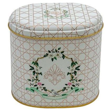Oval Metal Tin – 140 x 120 x 130 mm (1.4L) Rosy Basic — Round Boxes — view 2 of 3 — Tinbox