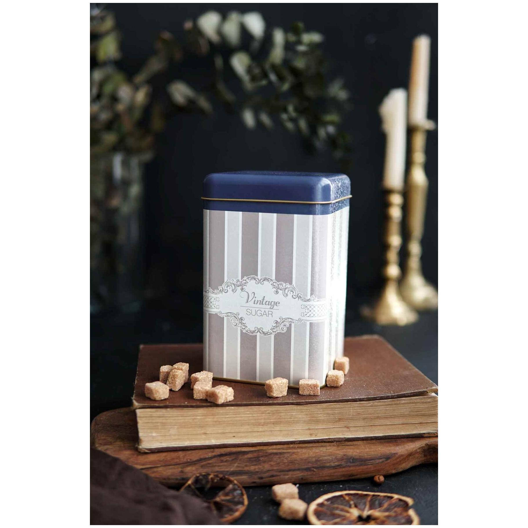 105 x 105 x 160 mm Kare Metal Saklama Kutusu 1.6L Elegance — Kare Kutular — görsel 2 / 2 — Tinbox