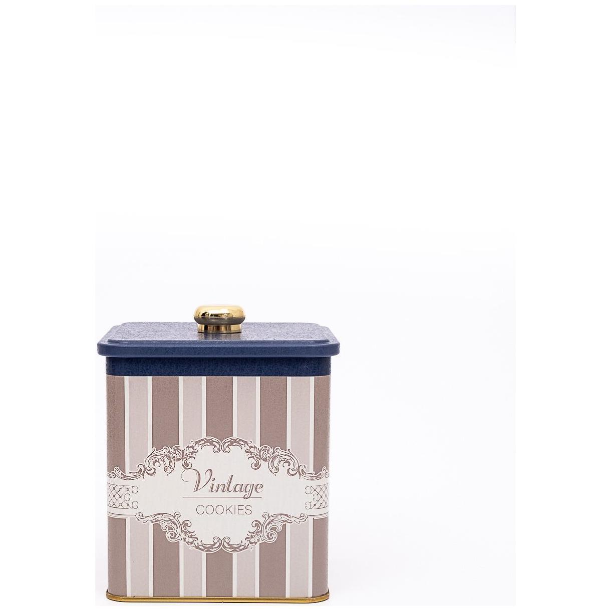 120x120x137 mm Metal Kare Kutu, Kulplu, 1.8L Elegance — Kare Kutular — görsel 2 / 3 — Tinbox