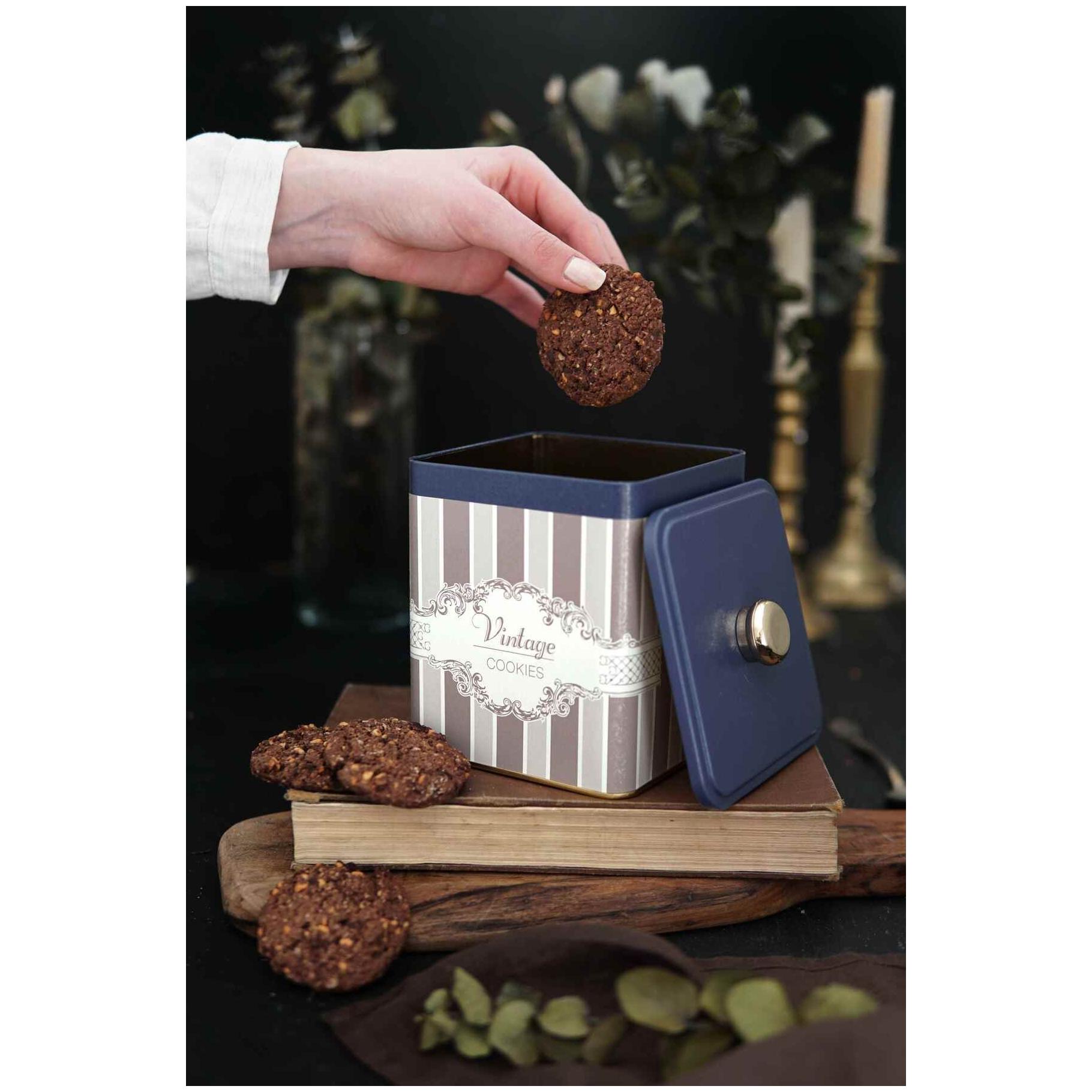 120x120x137 mm Metal Kare Kutu, Kulplu, 1.8L Elegance — Kare Kutular — görsel 3 / 3 — Tinbox