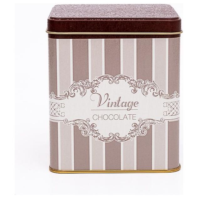 120x120x137 mm Square Tin Box 1.8 L Slip Lid Elegance — Square Boxes — view 2 of 3 — Tinbox
