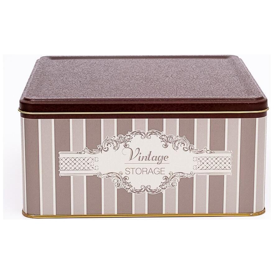 235x235x110 mm Kare Saklama Kutusu 5.8L Kayar Kapaklı Zarif — Kare Kutular — görsel 1 / 3 — Tinbox