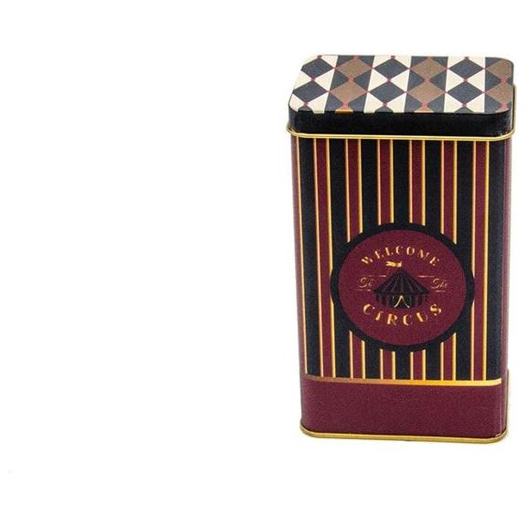 75x100x150 mm Dikdörtgen Metal Saklama Kutusu 1.1L Sürgülü Kapaklı Vintage Sirk Şıklığı — Dikdörtgen Kutular — görsel 2 / …