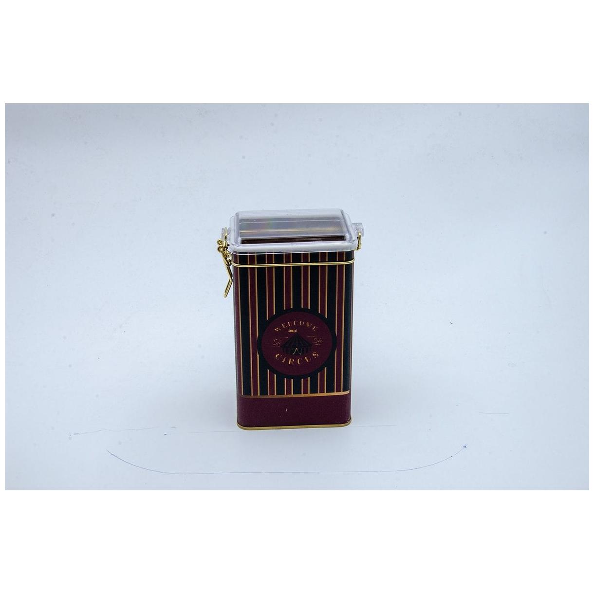 75x100x170 mm Dikdörtgen Metal Kutu 1.1L Tel Toka ve Şeffaf Kapaklı Vintage Sirk Zarafeti — Dikdörtgen Kutular — görsel 2 …