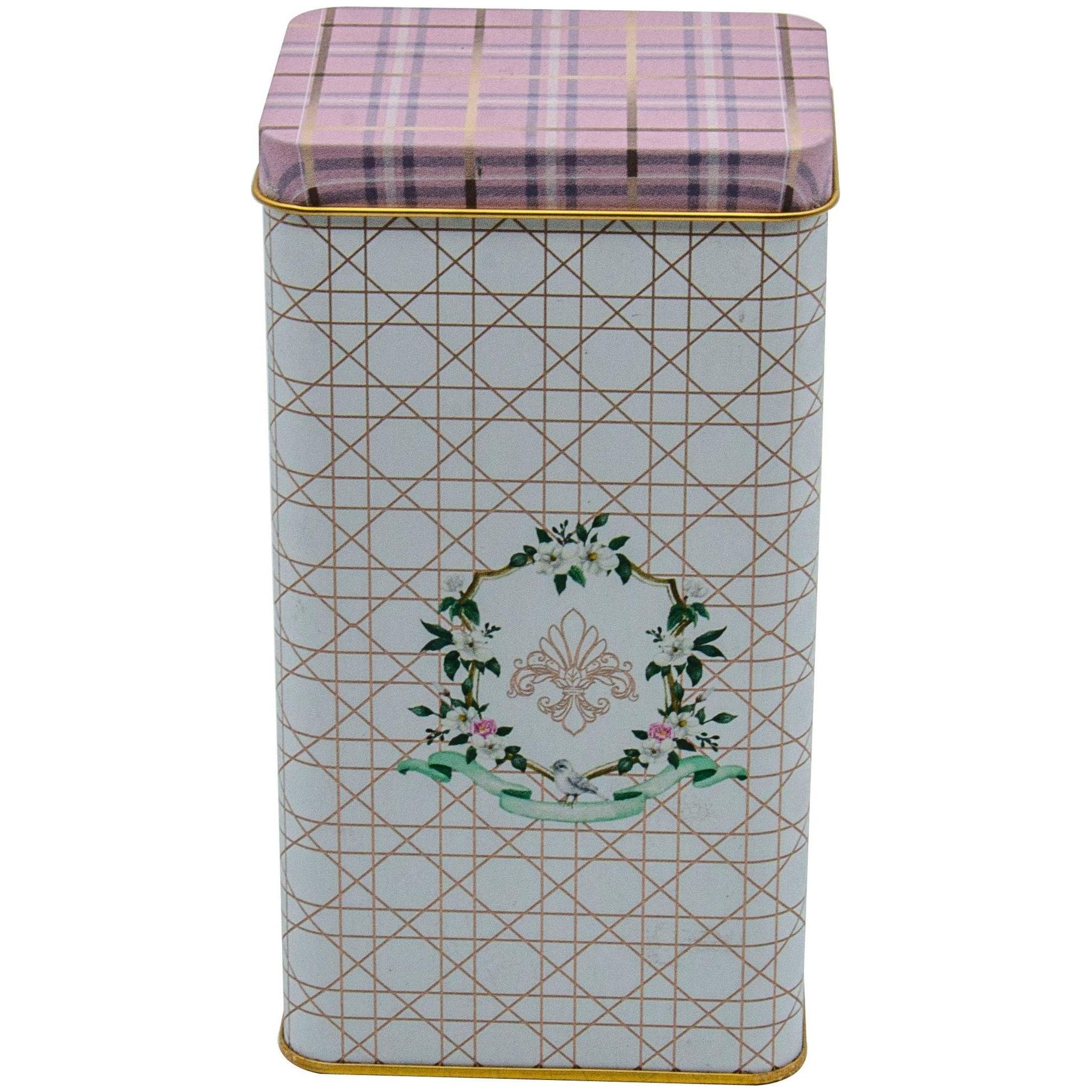 75x100x150 mm Dikdörtgen Metal Saklama Kutusu 1.3L Sürgülü Kapaklı Pembe — Dikdörtgen Kutular — Tinbox