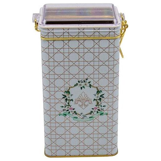 75x100x190 mm Dikdörtgen Metal Kutu 1.3L Tel Toka ve Şeffaf Kapak Pembe — Dikdörtgen Kutular — görsel 2 / 3 — Tinbox
