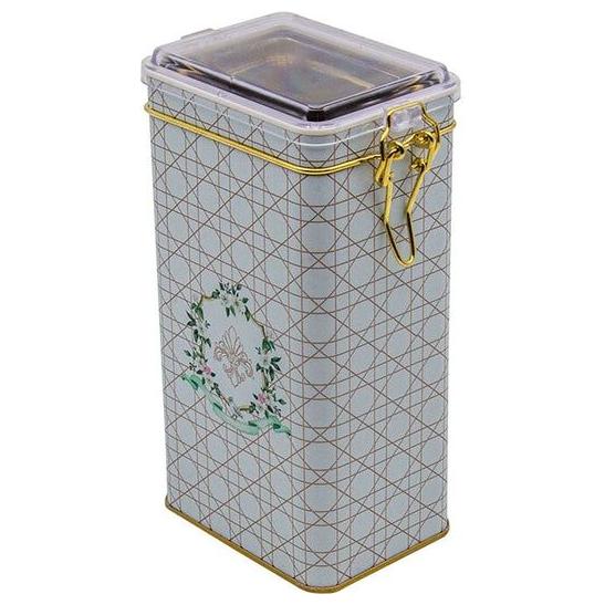 75x100x190 mm Dikdörtgen Metal Kutu 1.3L Tel Toka ve Şeffaf Kapak Pembe — Dikdörtgen Kutular — görsel 3 / 3 — Tinbox